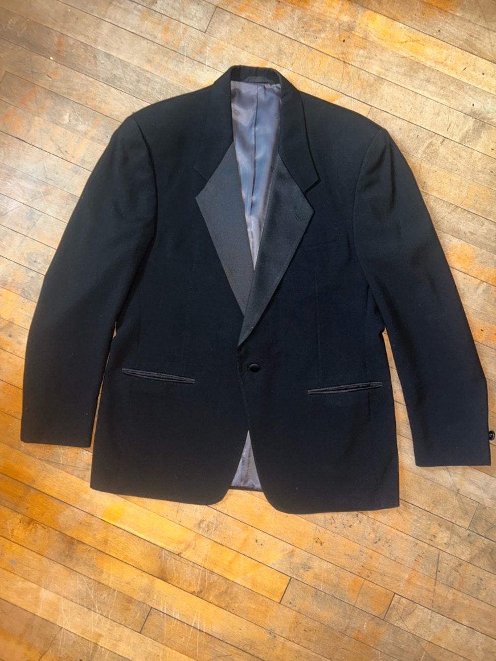 Christian Dior Le Connaisseur single breasted peak lapel tuxedo jacket men's 44L